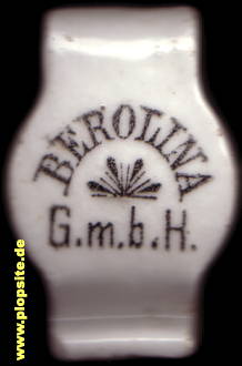 Picture of a ceramic Hutter stopper from: Brauerei Berolina GmbH, Kreuzberg, Germany