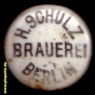 Picture of a ceramic Hutter stopper from: Brauerei H. Schulz, Kreuzberg, Germany