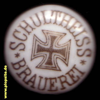 Picture of a ceramic Hutter stopper from: Schultheiss Brauerei, Kreuzberg, Germany