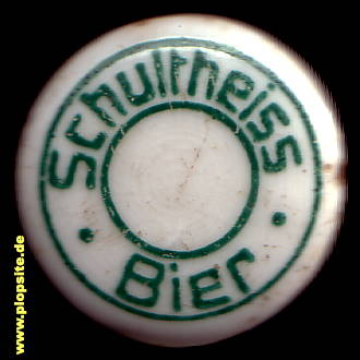 Picture of a ceramic Hutter stopper from: Brauerei Schultheiss, Kreuzberg, Germany