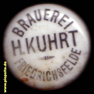 Bügelverschluss aus: Brauerei H. Kuhrt, Friedrichsfelde, Lichtenberg, Deutschland