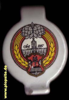 Picture of a ceramic Hutter stopper from: Gasthausbrauerei Luisen-Bräu, Charlottenburg, Germany