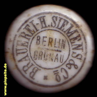 Bügelverschluss aus: Brauerei Siemens & Co., Grünau, Treptow-Köpenick, Deutschland