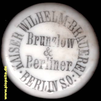 B�ügelverschluss aus: Kaiser Wilhelm Brauerei Brunzlow & Berliner, Mitte, Deutschland
