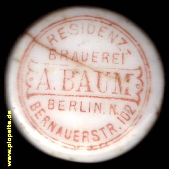 Obraz porcelany z: Residenz Brauerei Baum, Gesundbrunnen, Mitte, Niemcy