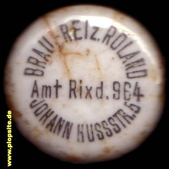 Bügelverschluss aus: Brauerei zum Roland, Neukölln, Rixdorf, Deutschland