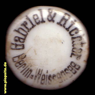 Bügelverschluss aus: Weißbier-Brauerei Gabriel & Richter, Alt-Hohenschönhausen, Weißensee, Deutschland