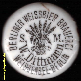 Obraz porcelany z: Weißbier Brauerei S.M.W. Dittmann, Weißensee, Pankow, Niemcy