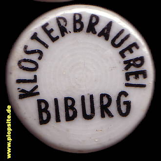 Picture of a ceramic Hutter stopper from: Klosterbrauerei, Biburg, Germany