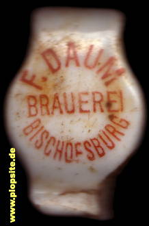 Obraz porcelany z: Brauerei Friedrich Daum, Inhaber Albert Daum, Bischofsburg, Biskupiec, Polska