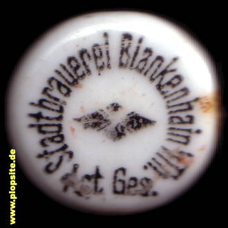 Bügelverschluss aus: Stadtbrauerei AG, Blankenhain, Deutschland