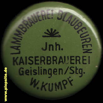 Bügelverschluss aus: Lammbrauerei, Blaubeuren, Deutschland
