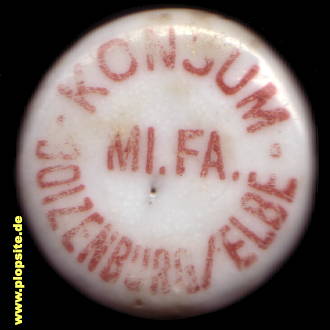 B�ügelverschluss aus: Boizenburg / Elbe, Konsum Mi Fa,  DE, unbekannt, Deutschland