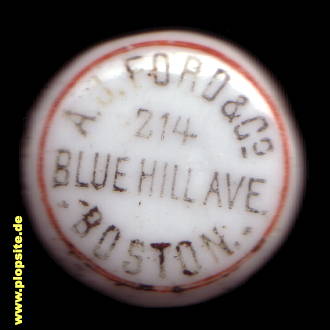 Obraz porcelany z: Boston, MA, A. J. Ford & Co.,  US, unbekannt, USA