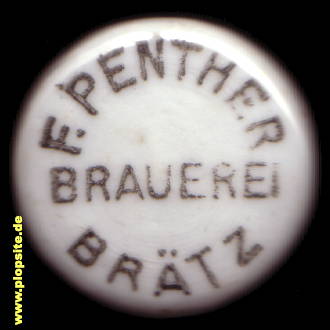 Bügelverschluss aus: Brauerei Fritz Penther, Brätz, Brójce, Polen