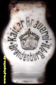 Picture of a ceramic Hutter stopper from: Kaiserbrauerei, Brandenburg, Germany