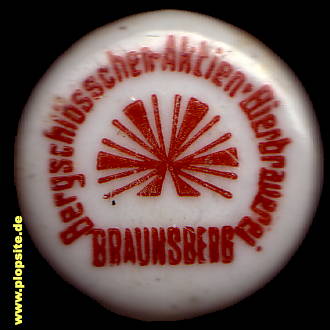 Bügelverschluss aus: Bergschlößchen-Actien-Bierbrauerei , Braunsberg, Braniewo, Polen