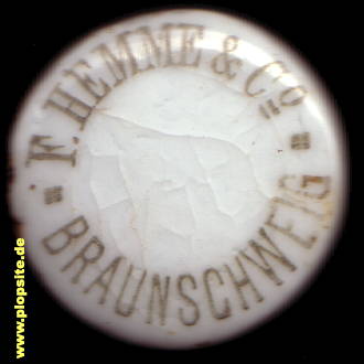 Obraz porcelany z: Weiß-, Weizen- & Malzbierbrauerei F. Hemme & Co, Braunschweig, Niemcy