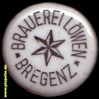 Picture of a ceramic Hutter stopper from: Brauerei Löwen, Bregenz, Austria
