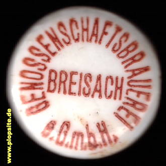 Bügelverschluss aus: Genossenschaftsbrauerei Alt Breisach eGmbH, Breisach / Rhein, Vieux-Brisach, Deutschland