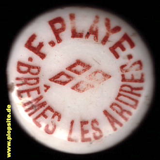 Bügelverschluss aus: Brasserie Frédéric Playe, Brêmes - Les - Ardres, Bramen, Frankreich