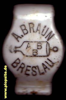 Obraz porcelany z: Breslau, A. Braun,  PL, unbekannt, Polska