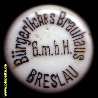 Obraz porcelany z: Bürgerliches Brauhaus GmbH, Breslau, Wrocław, Polska