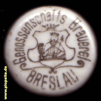 Obraz porcelany z: Genossenschafts Brauerei eGmbH, Breslau, Wrocław, Polska