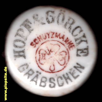 Bügelverschluss aus: Brauerei Hopf & Görcke, Breslau-Gräbschen, Breslau, Wrocław, Polen