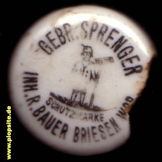 Bügelverschluss aus: Brauerei Gebrüder Sprenger, Briesen, Wąbrzeźno, Polen