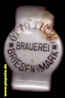 Picture of a ceramic Hutter stopper from: Brauerei, Briesen / Mark, Germany