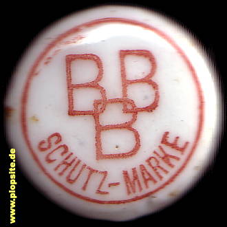 Picture of a ceramic Hutter stopper from: Brauerei, Bromberg, Bydgoszcz, Poland