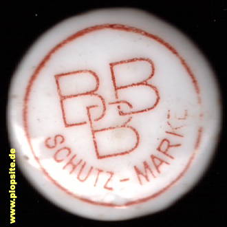 Picture of a ceramic Hutter stopper from: Brauerei, Bromberg, Bydgoszcz, Poland