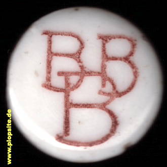 Picture of a ceramic Hutter stopper from: Brauerei, Bromberg, Bydgoszcz, Poland