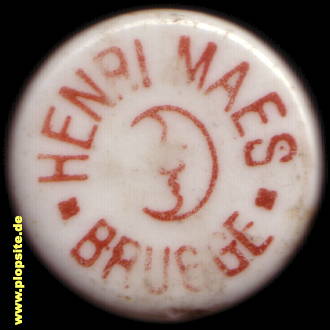 Bügelverschluss aus: Brouwerij Mouterij de Halve Maan, Henri Maes, Brugge, Brügge, Bruges, Belgien