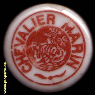 Picture of a ceramic Hutter stopper from: Brouwerij du Chevalier Marin, Bruxelles, Brussel, Brüssel, Belgium