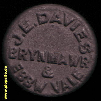 Picture of a ceramic Hutter stopper from: Brynmawr, Davies & Ebbw Vale,  GB, unbekannt, United Kingdom