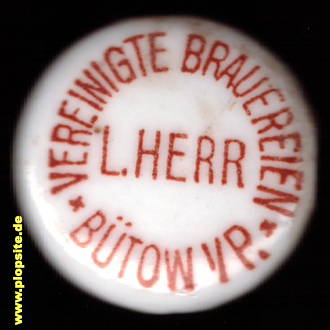 Bügelverschluss aus: Brauerei Herr, Bütow, Bytów, Polen