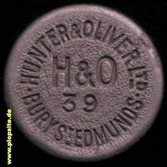 Picture of a ceramic Hutter stopper from: Burry St. Edmunds, Hunter & Oliver Ltd.,  GB, unbekannt, United Kingdom