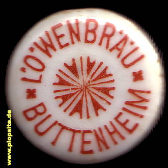 Picture of a ceramic Hutter stopper from: Löwenbräu, Buttenheim, Germany