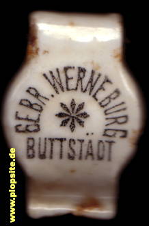 Picture of a ceramic Hutter stopper from: Brauerei Gebrüder Werneburg, Buttstädt, Germany