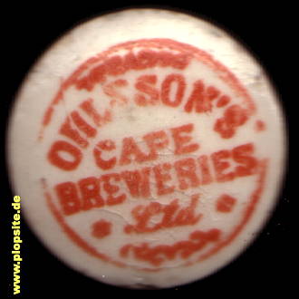 B�ügelverschluss aus: Ohlssons Cape Breweries Ltd., Cape Town, Kaapstad, Kapstadt, Südafrika