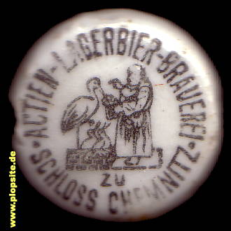 Bügelverschluss aus: Actien Lagerbier Brauerei zu Schloß Chemnitz, Chemnitz, Karl-Marx-Stadt, Deutschland