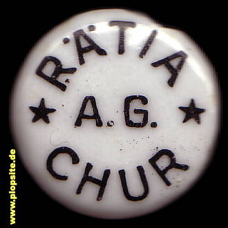 Picture of a ceramic Hutter stopper from: Chur, Rätia AG,  CH, unbekannt, Switzerland