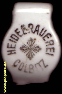 Picture of a ceramic Hutter stopper from: Heidebrauerei, Colbitz, Germany
