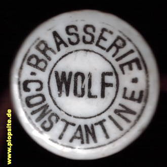 Bügelverschluss aus: Brasserie Gustave Wolf, Constantine, قسنطينة, Algerien