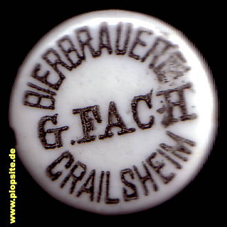 Bügelverschluss aus: Bierbrauerei Fach, Crailsheim, Deutschland