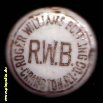 B�ügelverschluss aus: Cranston, RI, Roger Williams Bottling R W B,  US, unbekannt, USA