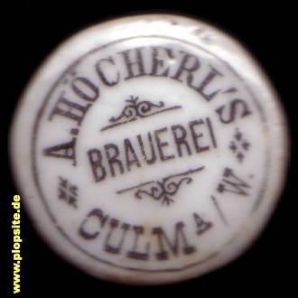 Bügelverschluss aus: Export-Brauerei und Malzfabrik A. Höcherl, Culm, Kulm, Chełmno, Polen