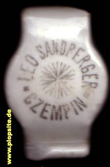 Bügelverschluss aus: Brauerei Leo Sandberger, Czempin, Czempiń, Tschempin, Karlshausen, Polen